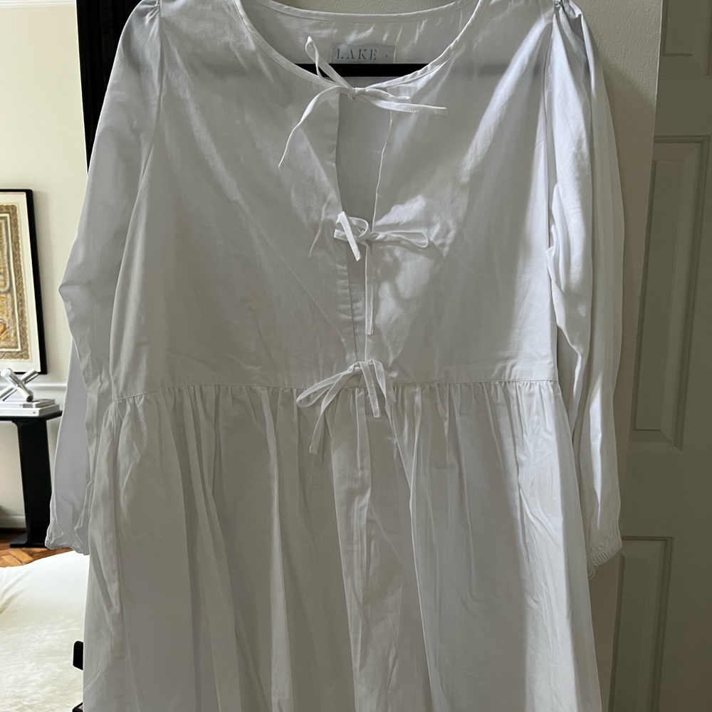 Lake Pajamas White Dress Sz L